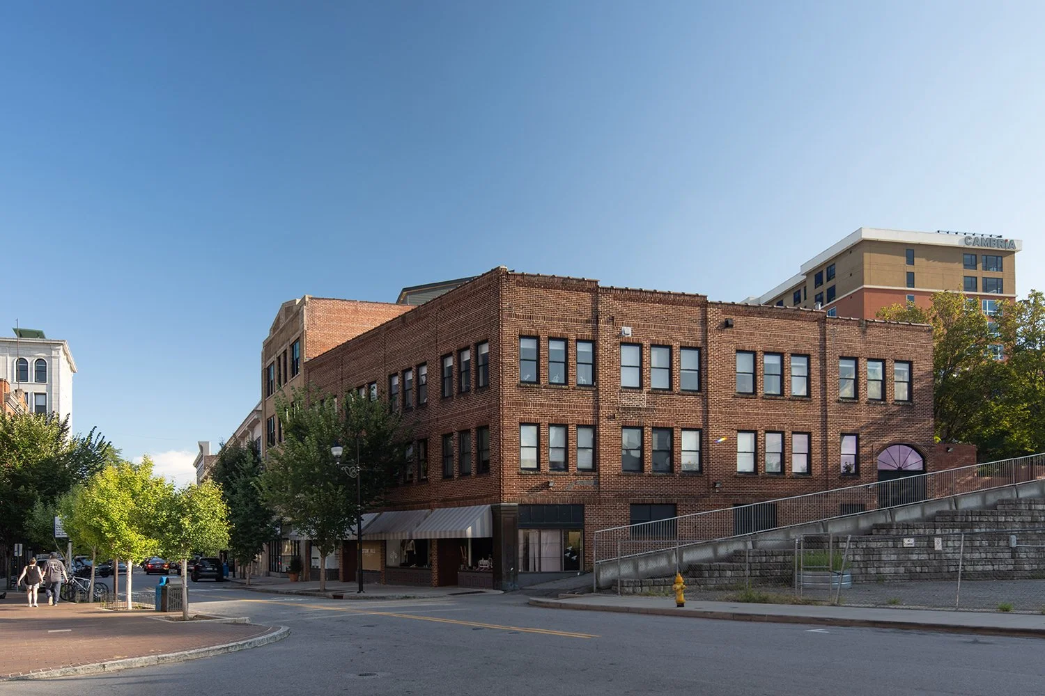 Historic architecture in downtown Asheville, NC