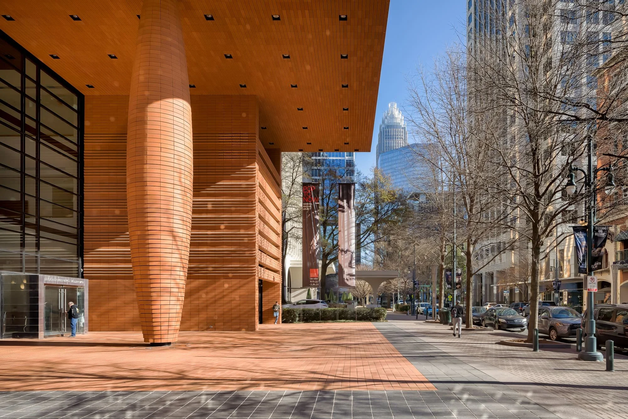An architectural photographer in downtown Charlotte, NC