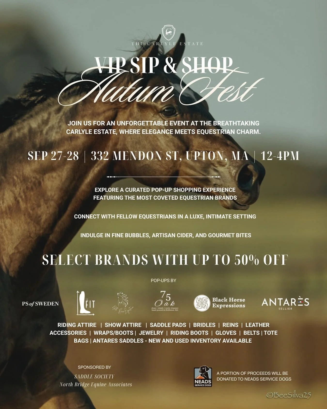 ✨ You&rsquo;re invited ✨
Bring your friends and make it a day! On September 27&ndash;28, The Carlyle Estate transforms into the ultimate Wellington pop-up experience. Shop a curated collection featuring PS of Sweden, Antar&egrave;s, Black Horse Expre
