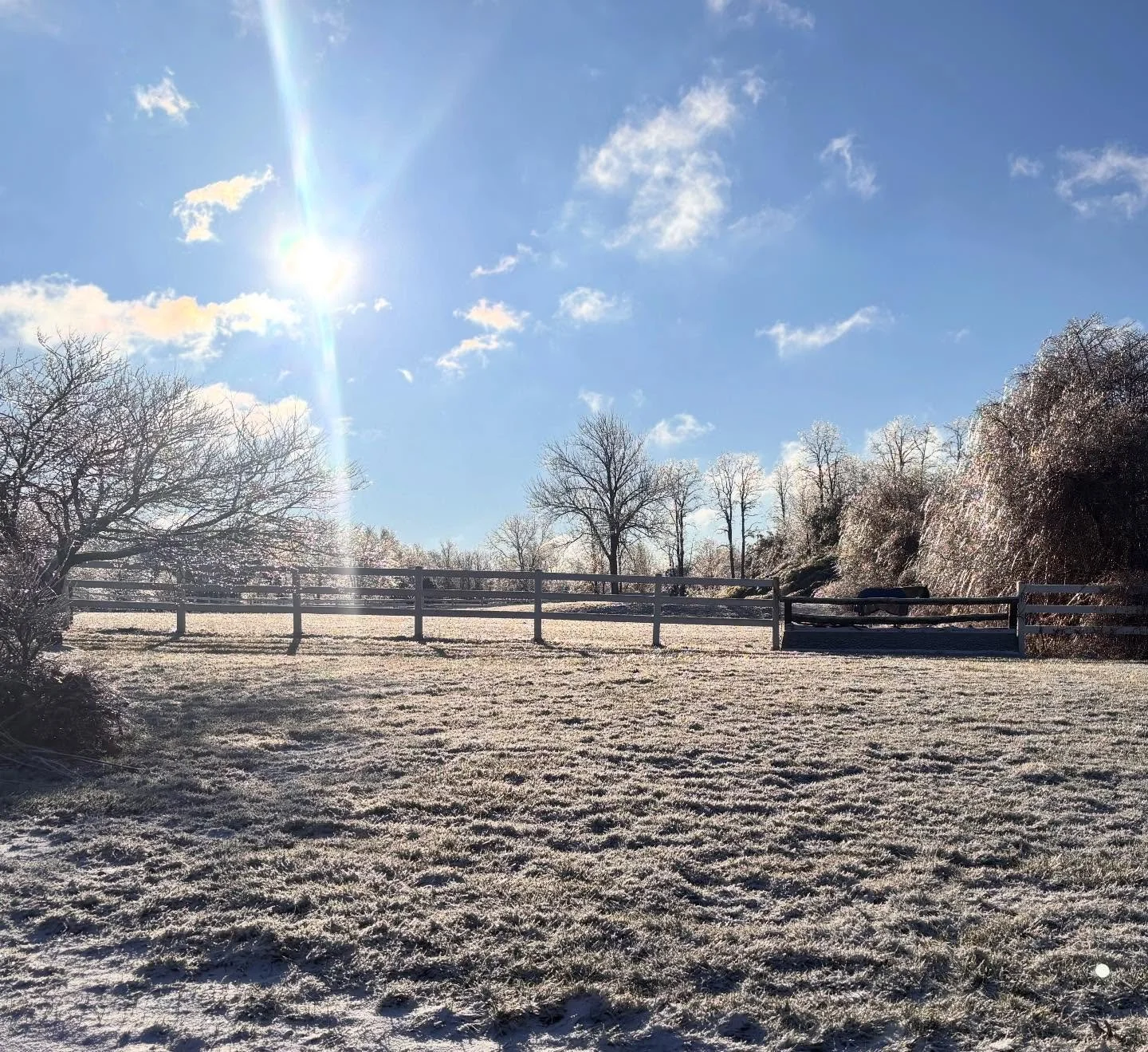 When the farm looks like a snow globe 🤍❄️

📸- @mauraaelizabeth