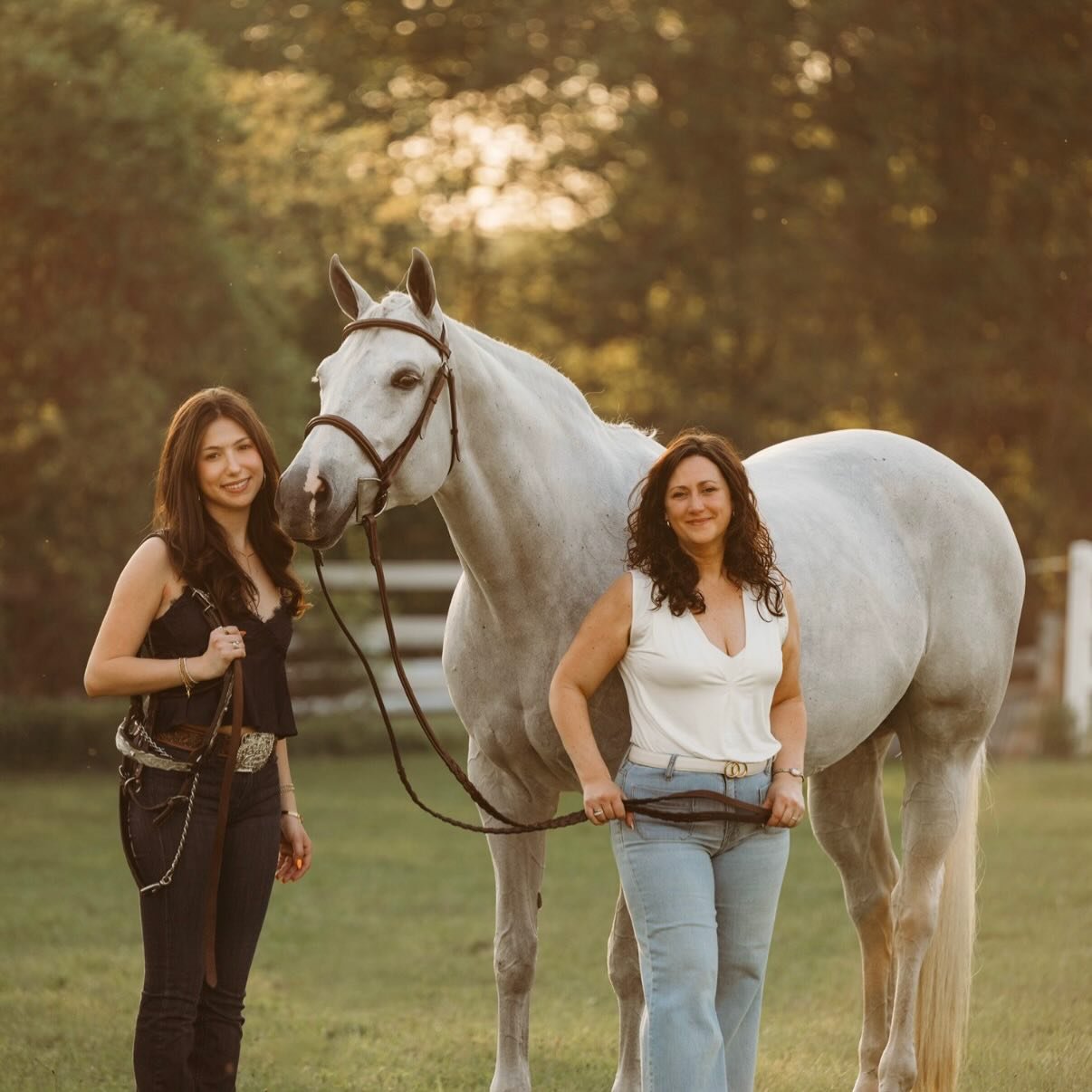 A full-circle moment. ✨

Hubbas Lil (&ldquo;Lily&rdquo;) with cousins Marissa and Stacey.

Marissa grew up with Lily, owning and showing her throughout the AQHA all-around events. Now, through a lease, Stacey has the opportunity to continue Lily&rsqu