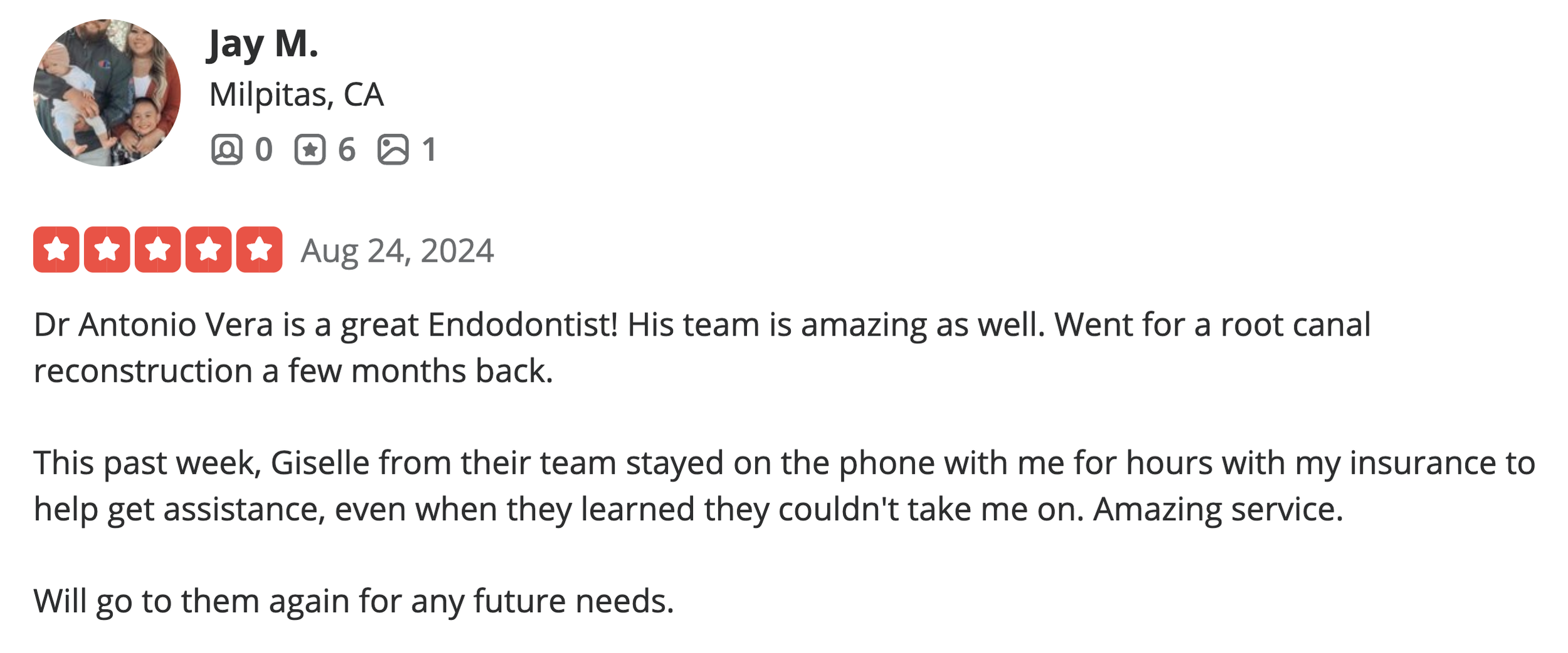 Dr. Vera Yelp Review