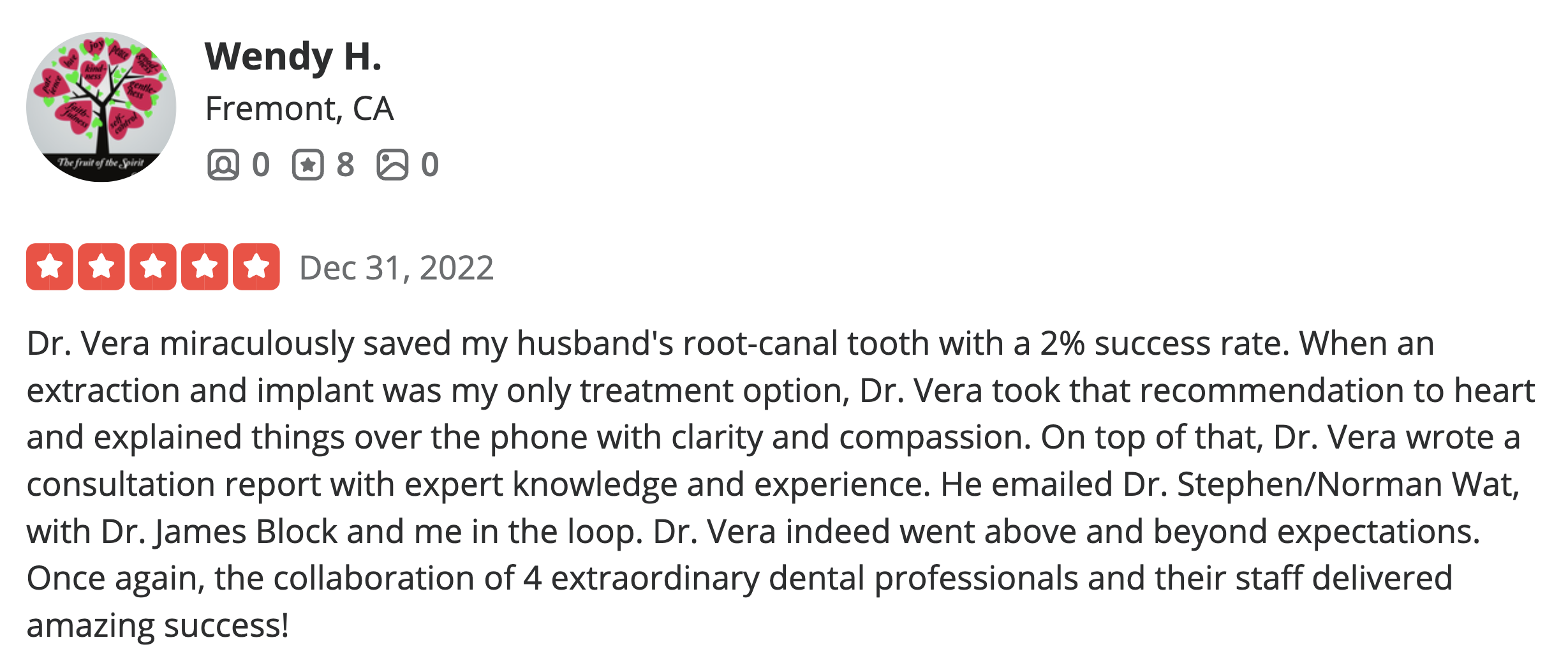 D.r Vera Root Canal Yelp Review