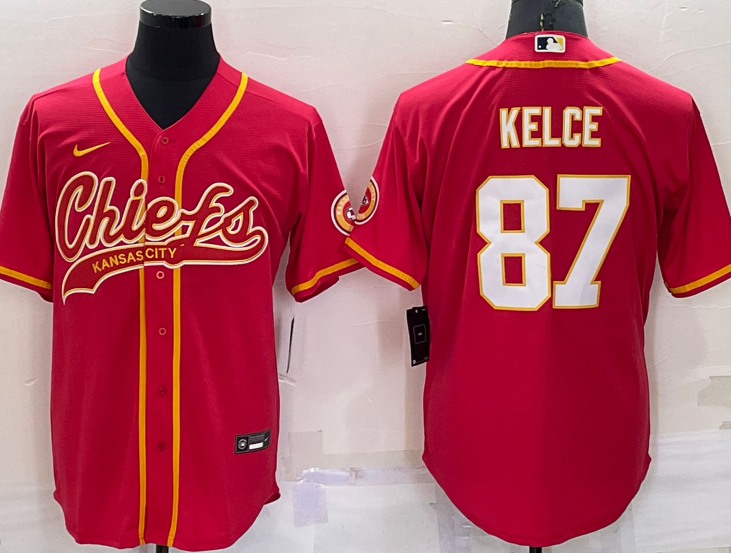 Kansas+City+Chiefs+%2387+Travis+Kelce+Baseball+Jersey+Red++.png