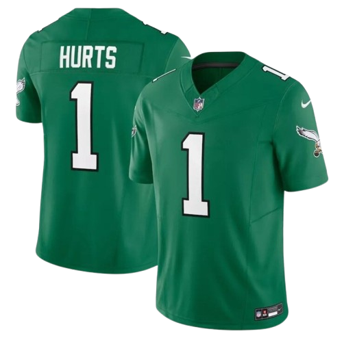 Philadelphia Eagles #1 Jalen Hurts Limited Jersey Apple Green