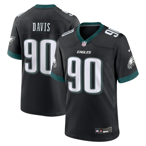 Philadelphia Eagles #90 Jordan Davis Limited Jersey Black