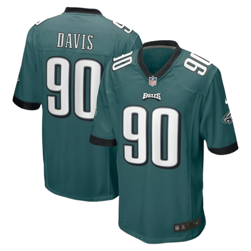 Philadelphia Eagles #90 Jordan Davis Limited Jersey Green