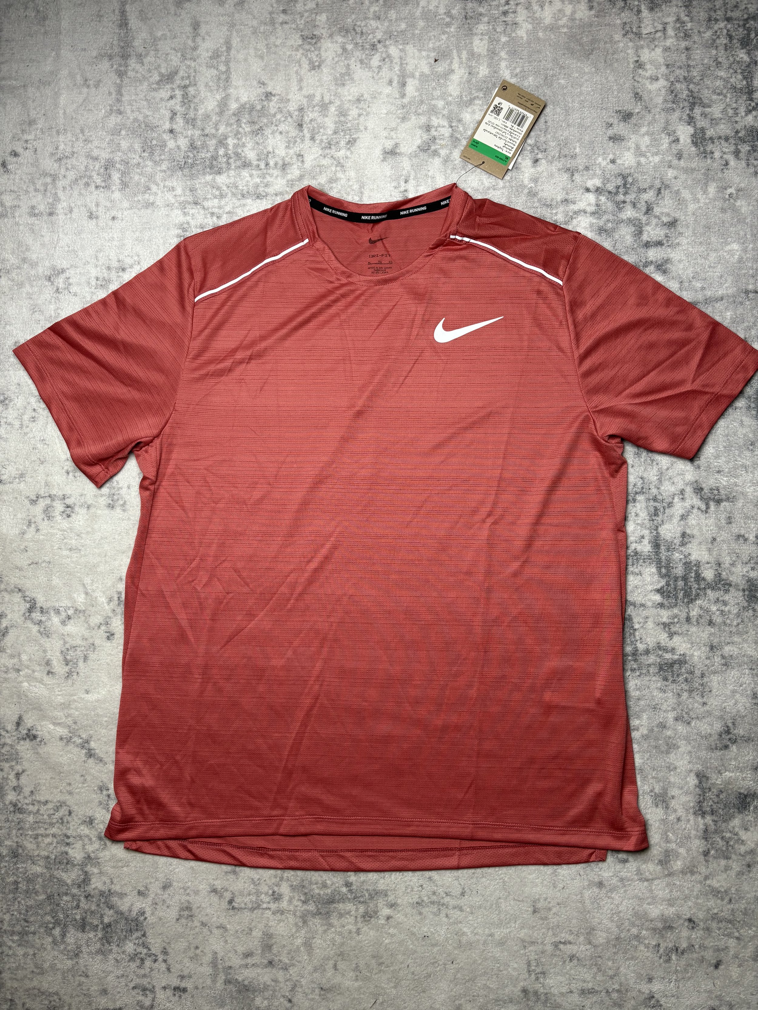 Nike Miler T-Shirt Burgundy