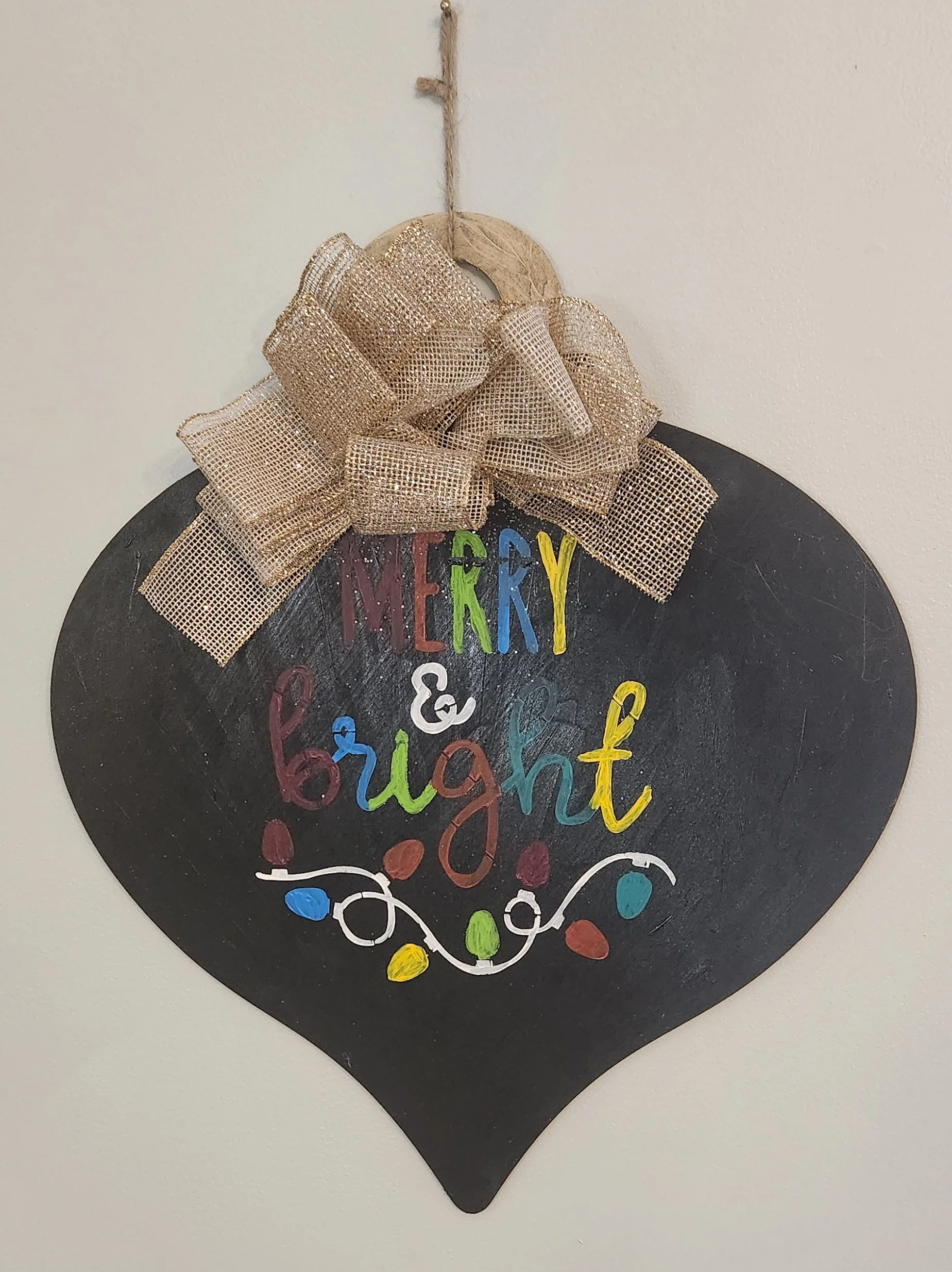 "Merry & Bright" Wall Hanging