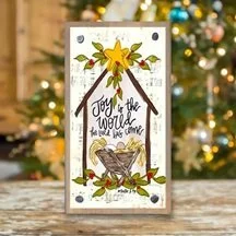 JOY  TO THE WORLD STAR MANGER DRIFTWOOD HAPPY BLOCK