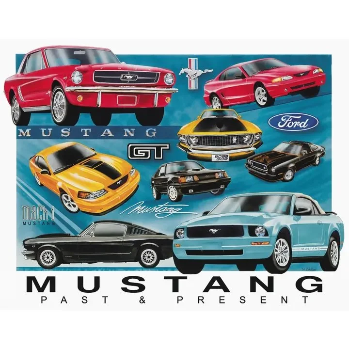 1272 - MUSTANG CHRONOLOGY TIN SIGN.jpg