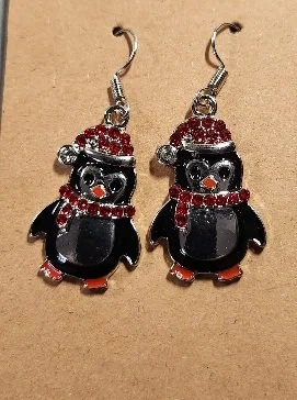 PENGUIN CHRISTMAS EARRINGS