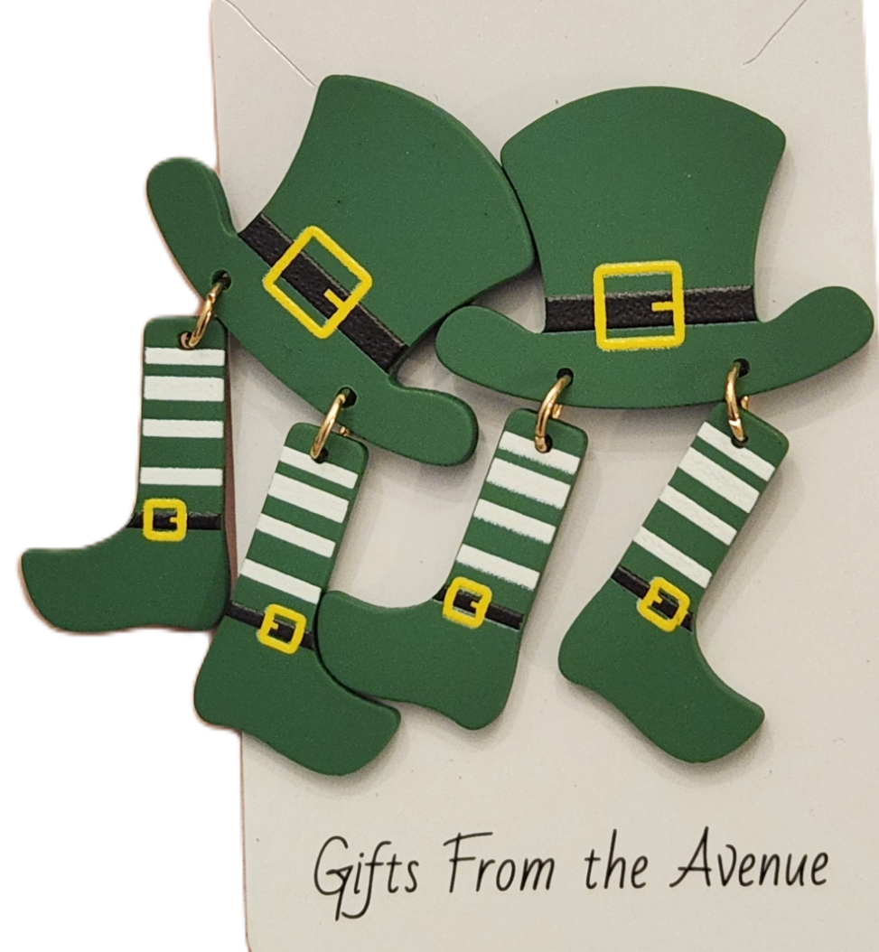 ACRYLIC ST. PATRICK EARRINGS