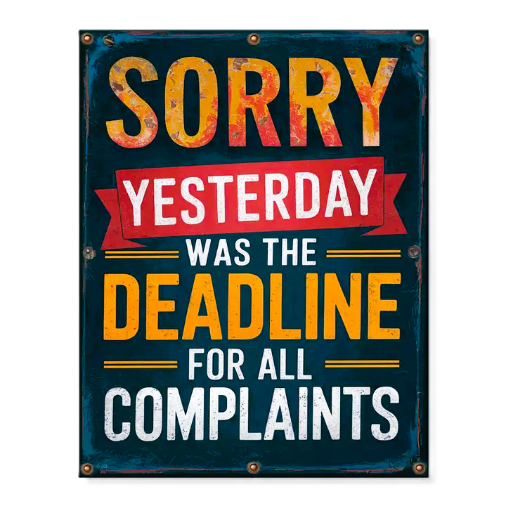 JQ - COMPLAINTS TIN SIGN
