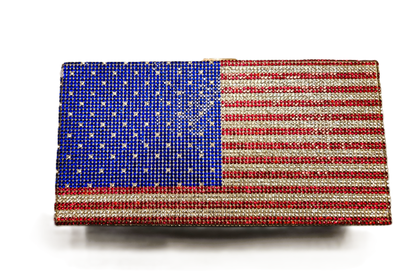 AMERICAN FLAG CLUTCH PURSE