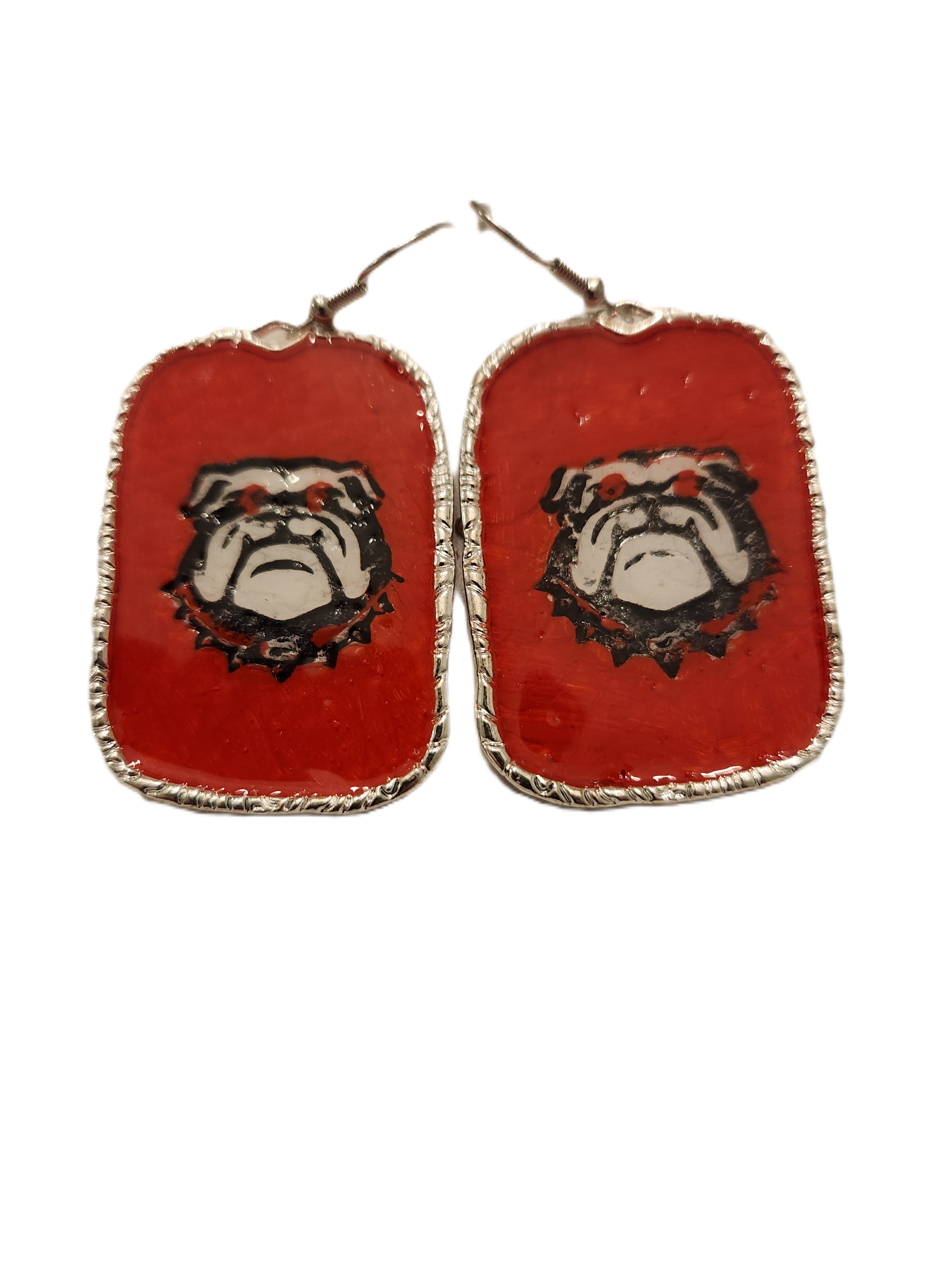 B6295 - Bulldog Hand Painted Leather Earrings .png