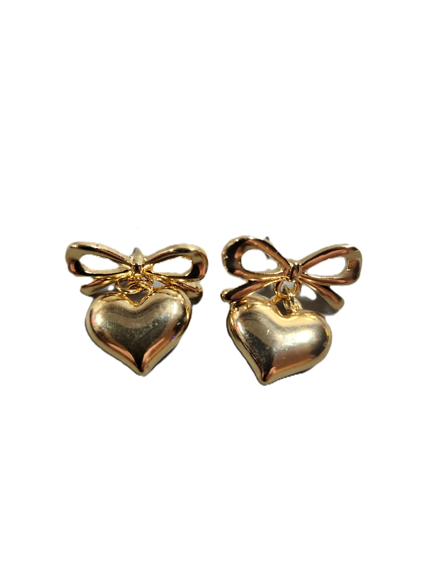 W7025 - GOLD TONE BOW TIE AND HEART EARRINGS.png
