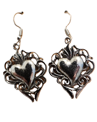Z9025 - SILVER HEART EARRINGS WITH HEART INSET.png