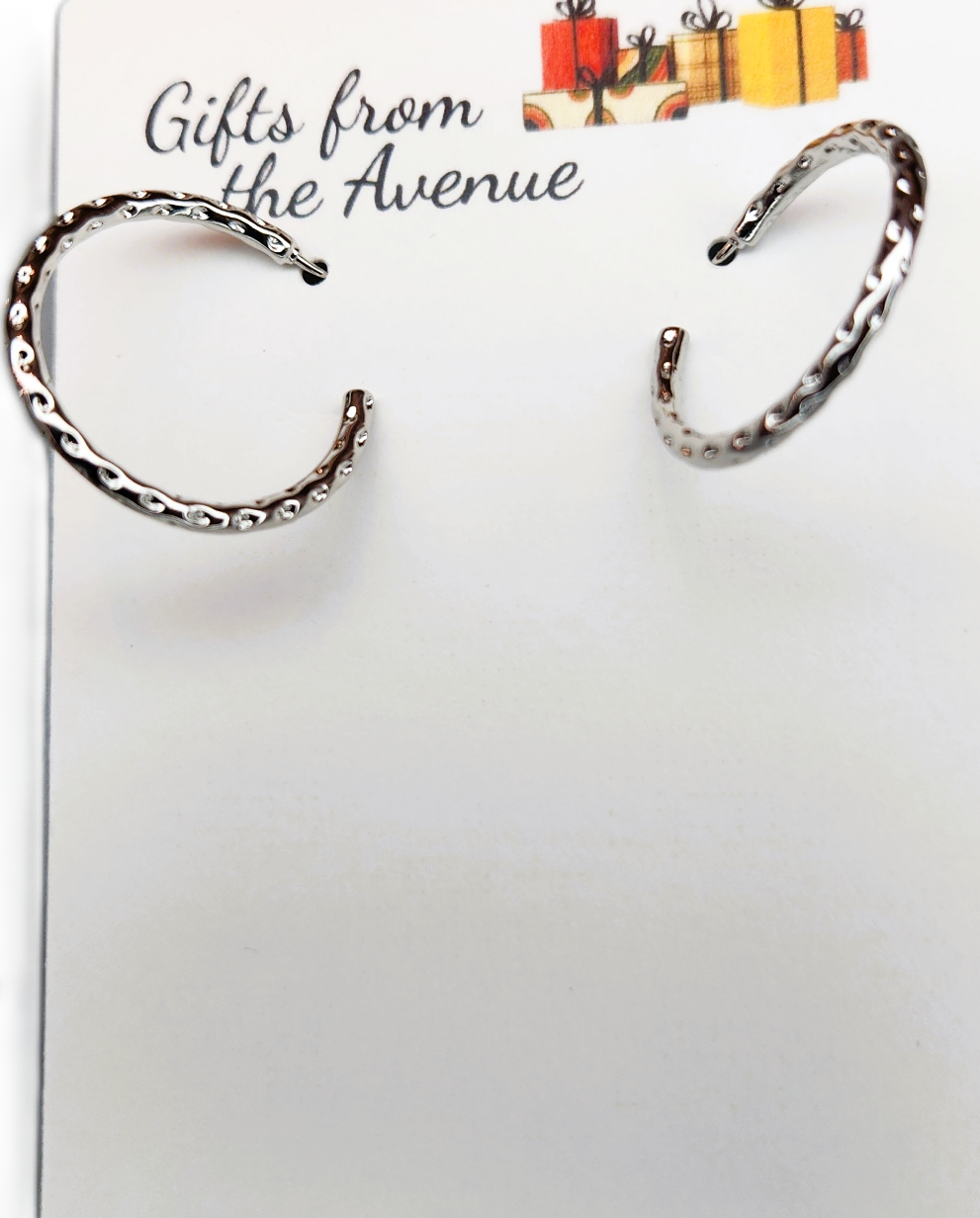 SILVER HOOP EARRINGS