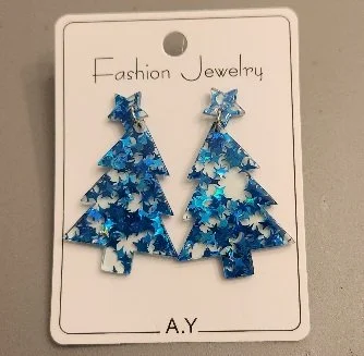 6256 - CHRISTMAS EARRINGS BLUE ACRYLIC GLITTER.jpg
