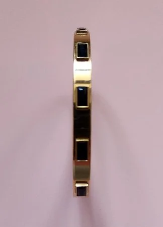 SATINLESS STEEL HINGED BANGLE BRACELET