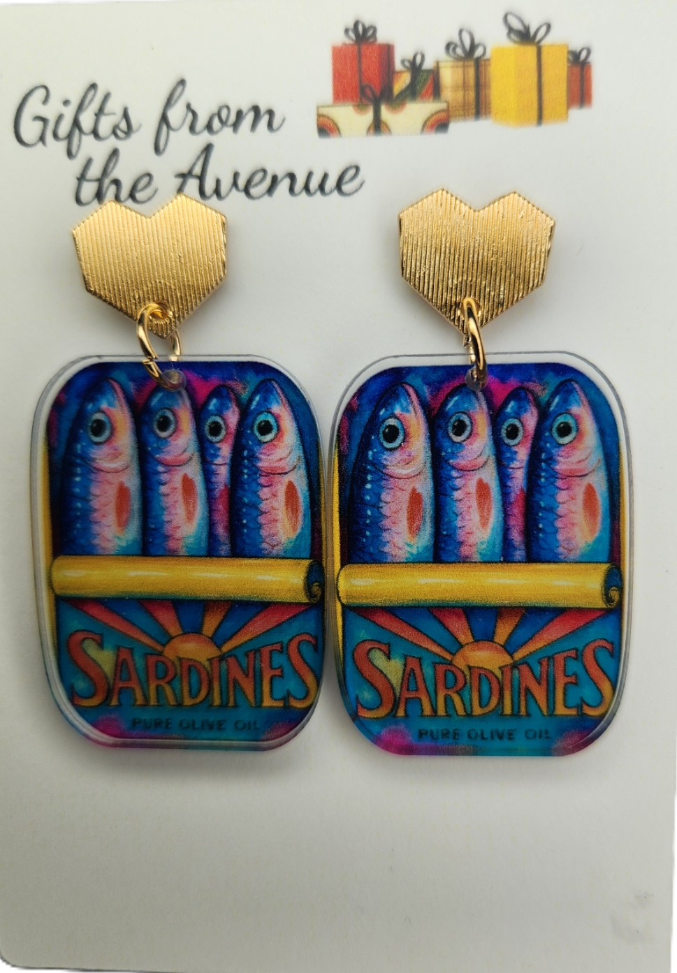 SARDINE DANGLE EARRINGS
