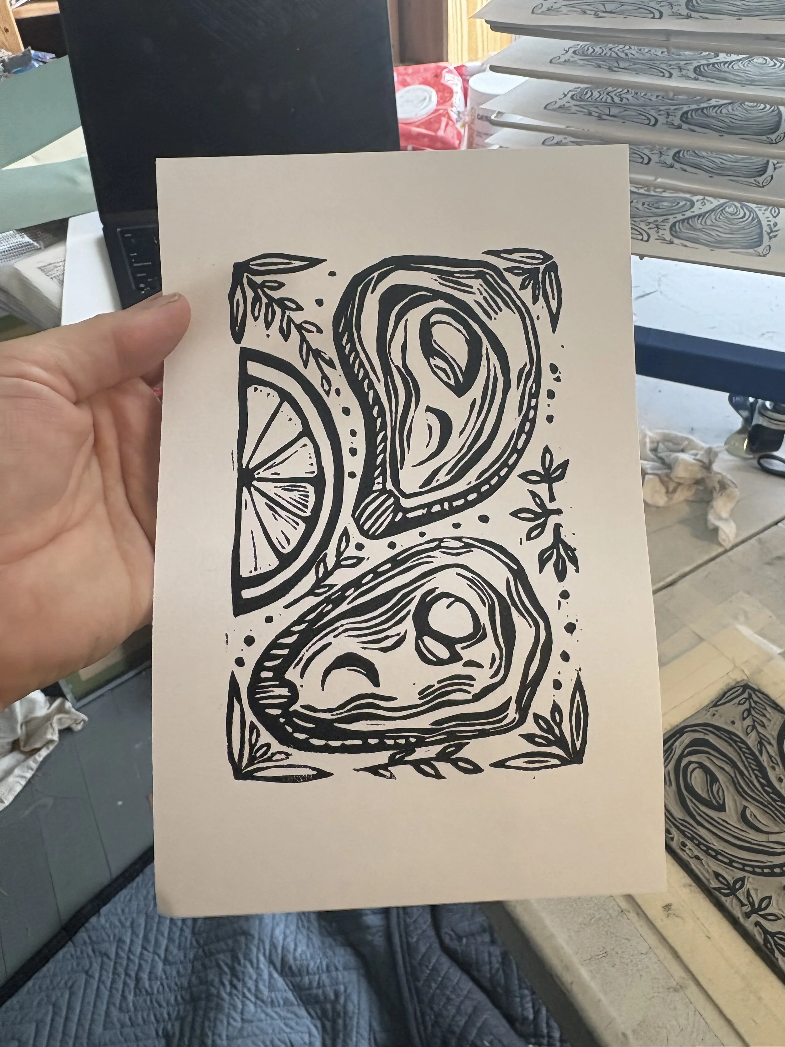 Two Oysters on a Half Shell