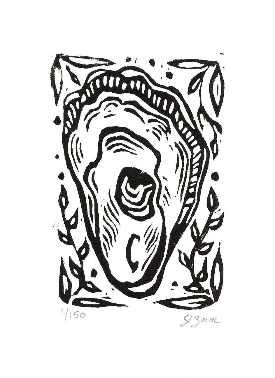 Tiny  Oyster on the Half Shell