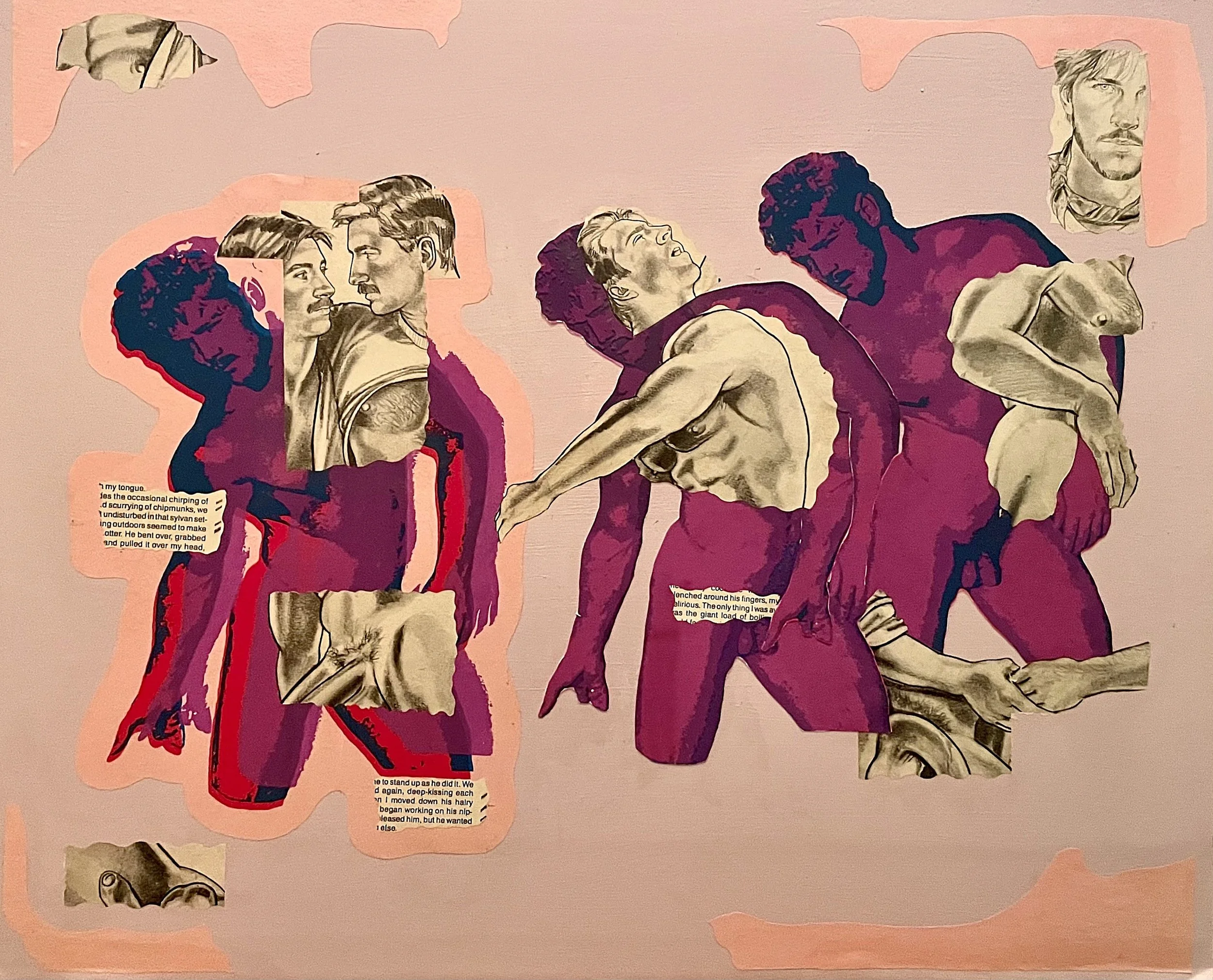 "Together"
20 x 28in. Multimedia collage.
2025.