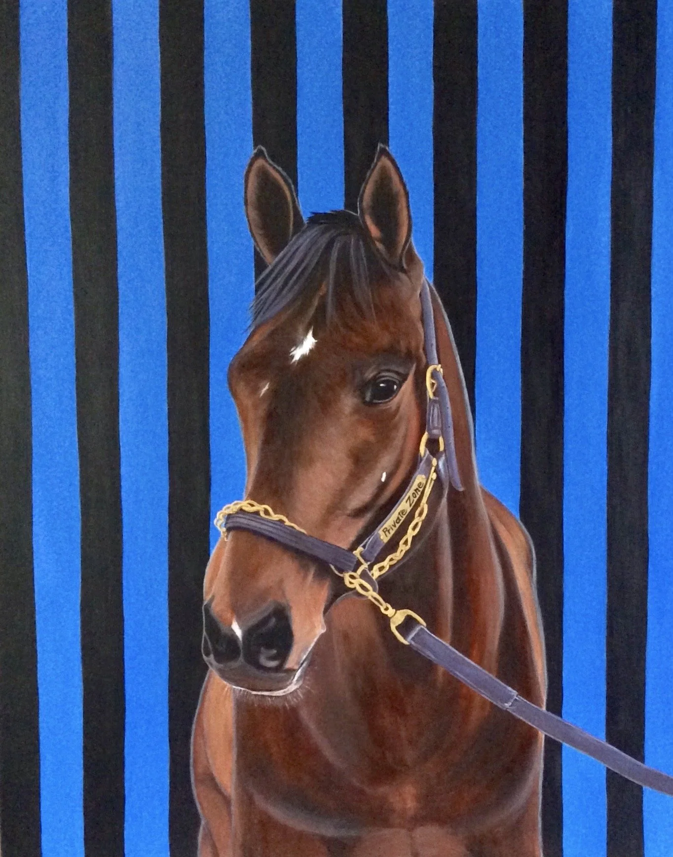 "Private Zone" acrylic on 24" X 30" canvas - Private Collection