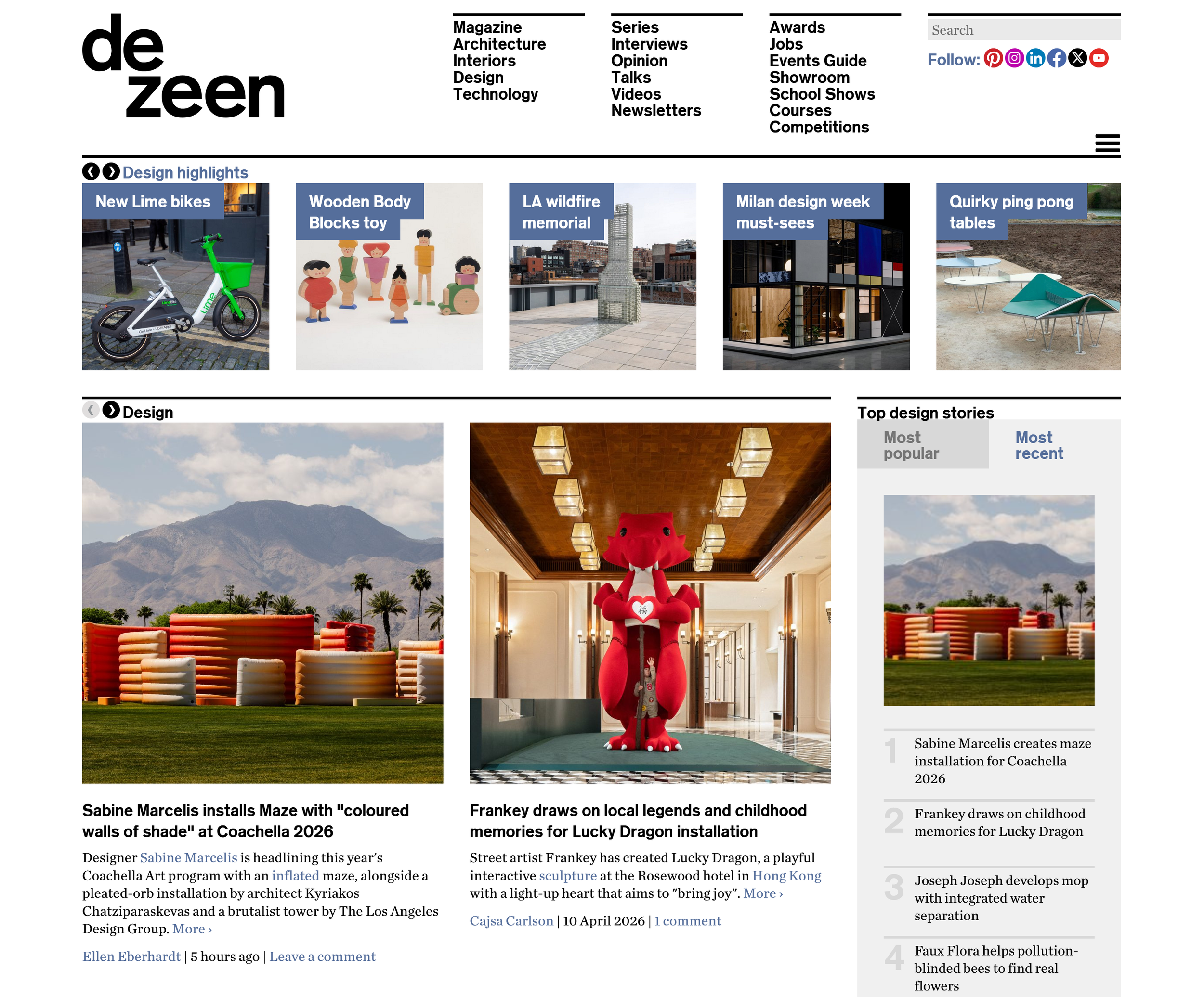 Dezeen for Artists: An Architecture Site Illustrators, Photographers ...
