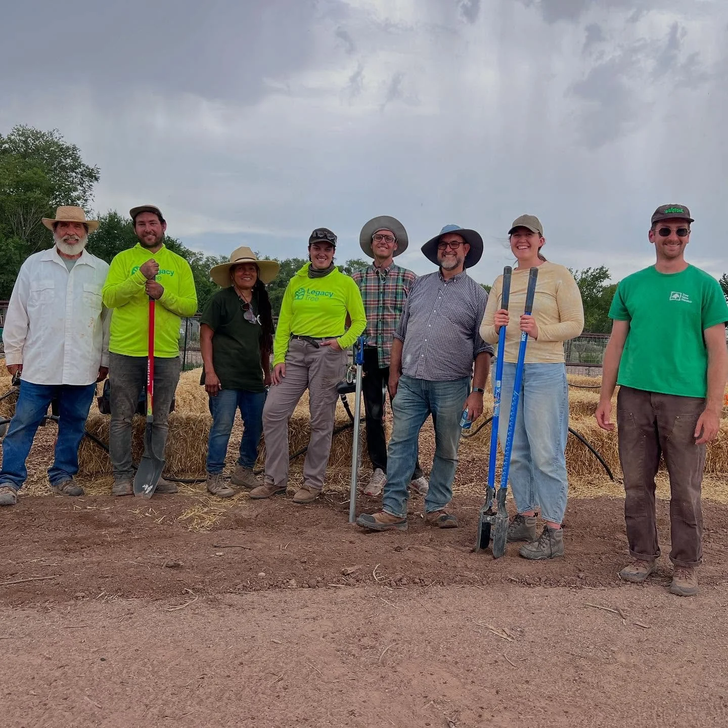 Big things happened today at @treenewmexico upcoming South Valley nursery! 
The Apop crew worked alongside @legacytreeco and Tree New Mexico staff and volunteers to lay pvc, connect hydrants, and bring water to the future nursery. We couldn&rsquo;t h