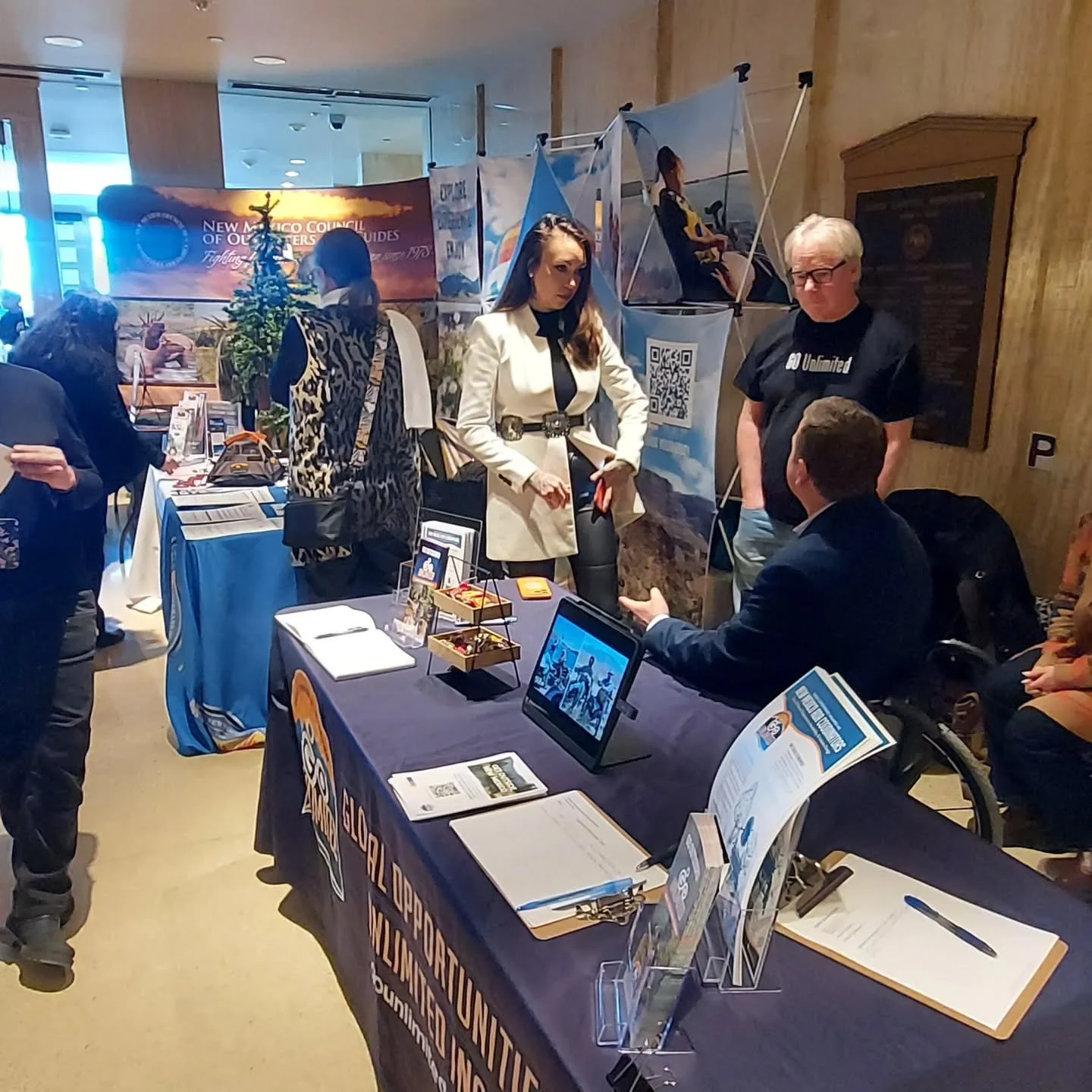 What an inspiring day at the Roundhouse with our partners @gounlimitednm and @nmstateparks networking outdoor recreation and accessibility!