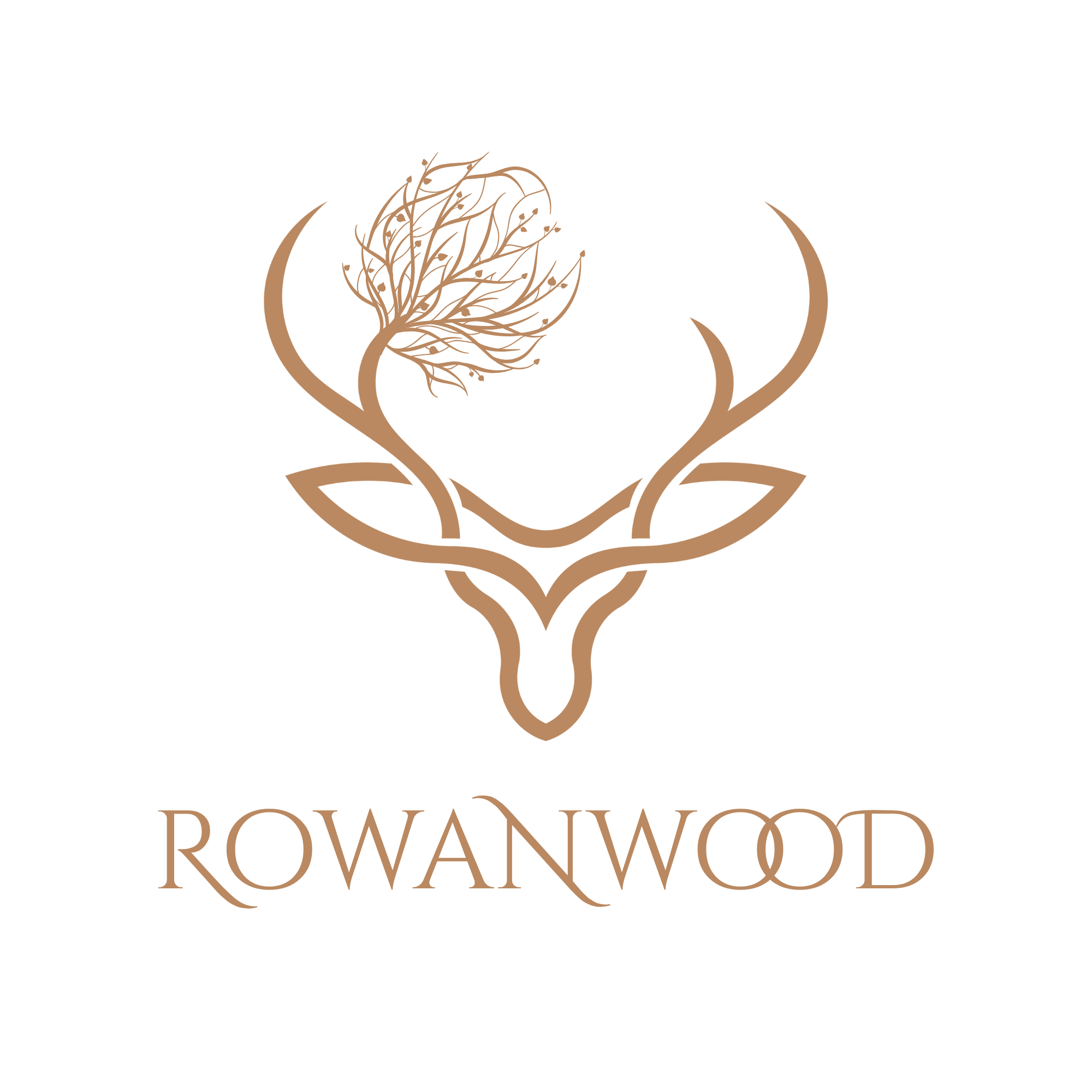 Rowanwood is a working farm and celebration venue in Niagara Region, Ontario with Officiants on site. The logo is a mix of the Rowan Tree of Life and the Stag.