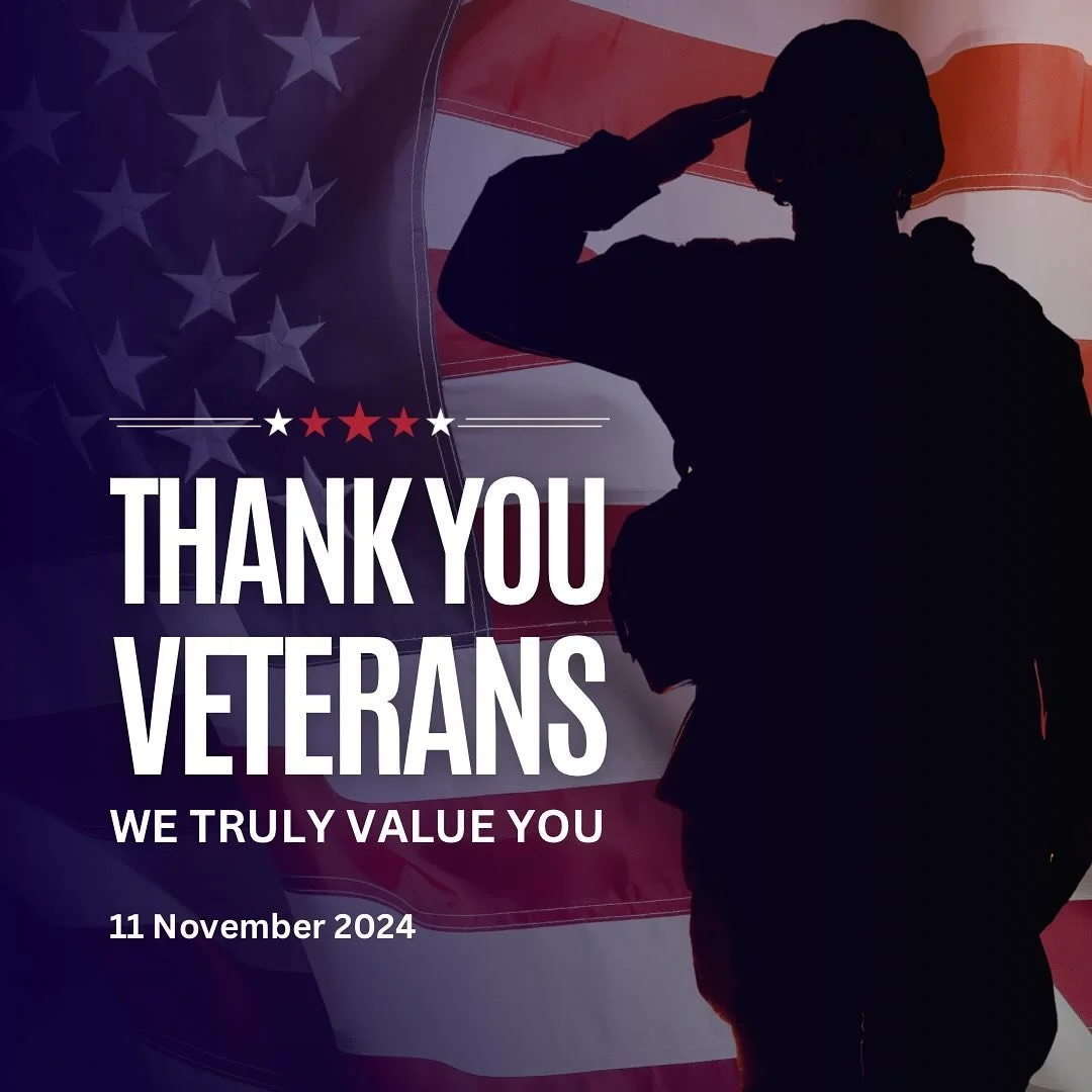 Today, we honor and remember the brave men and women who have served our country. Veterans Day is a time to express our gratitude for their courage, sacrifice, and dedication to protecting our freedom and values. To all veterans, we say thank you&mda