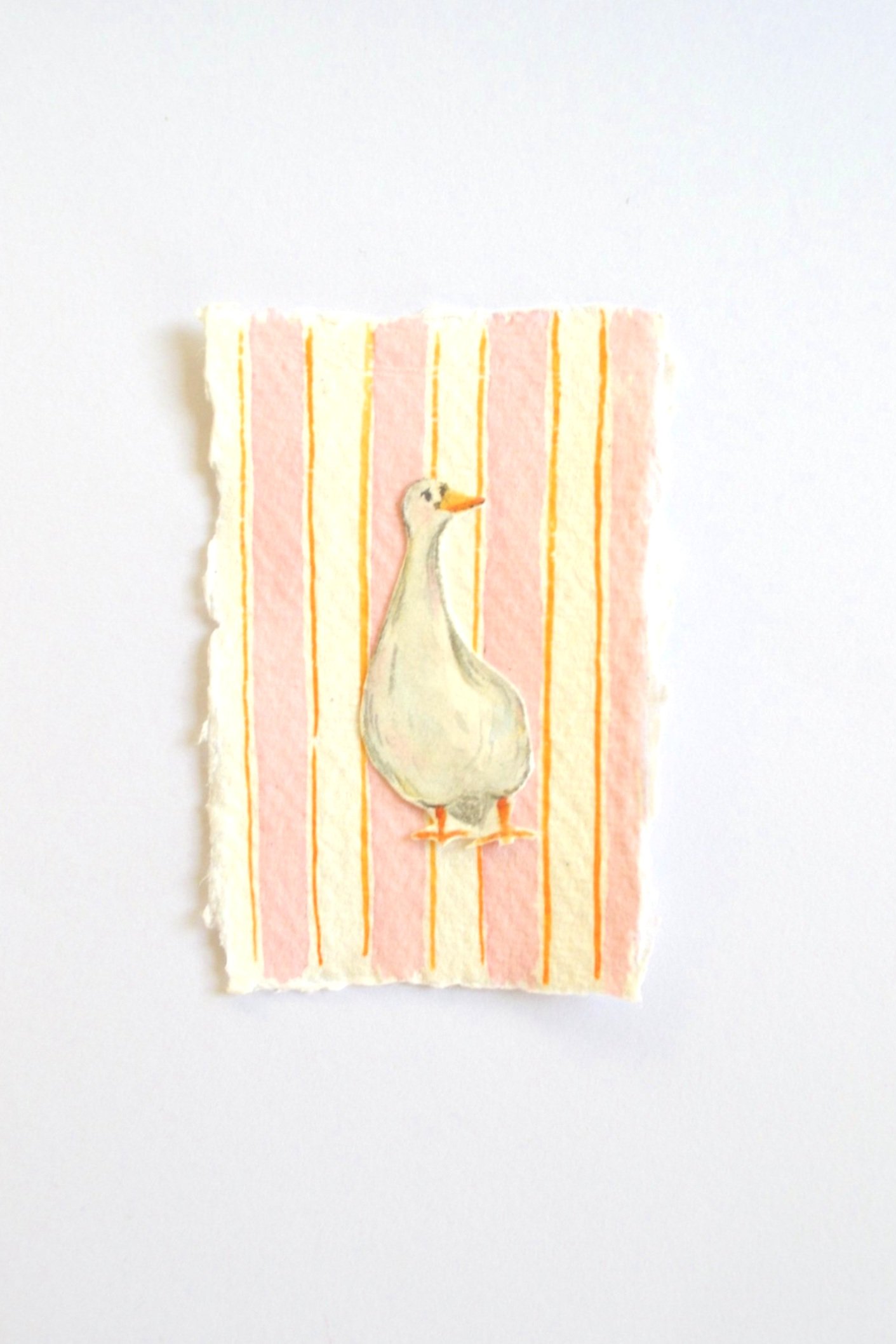 Goose - Pink and Orange Stripes