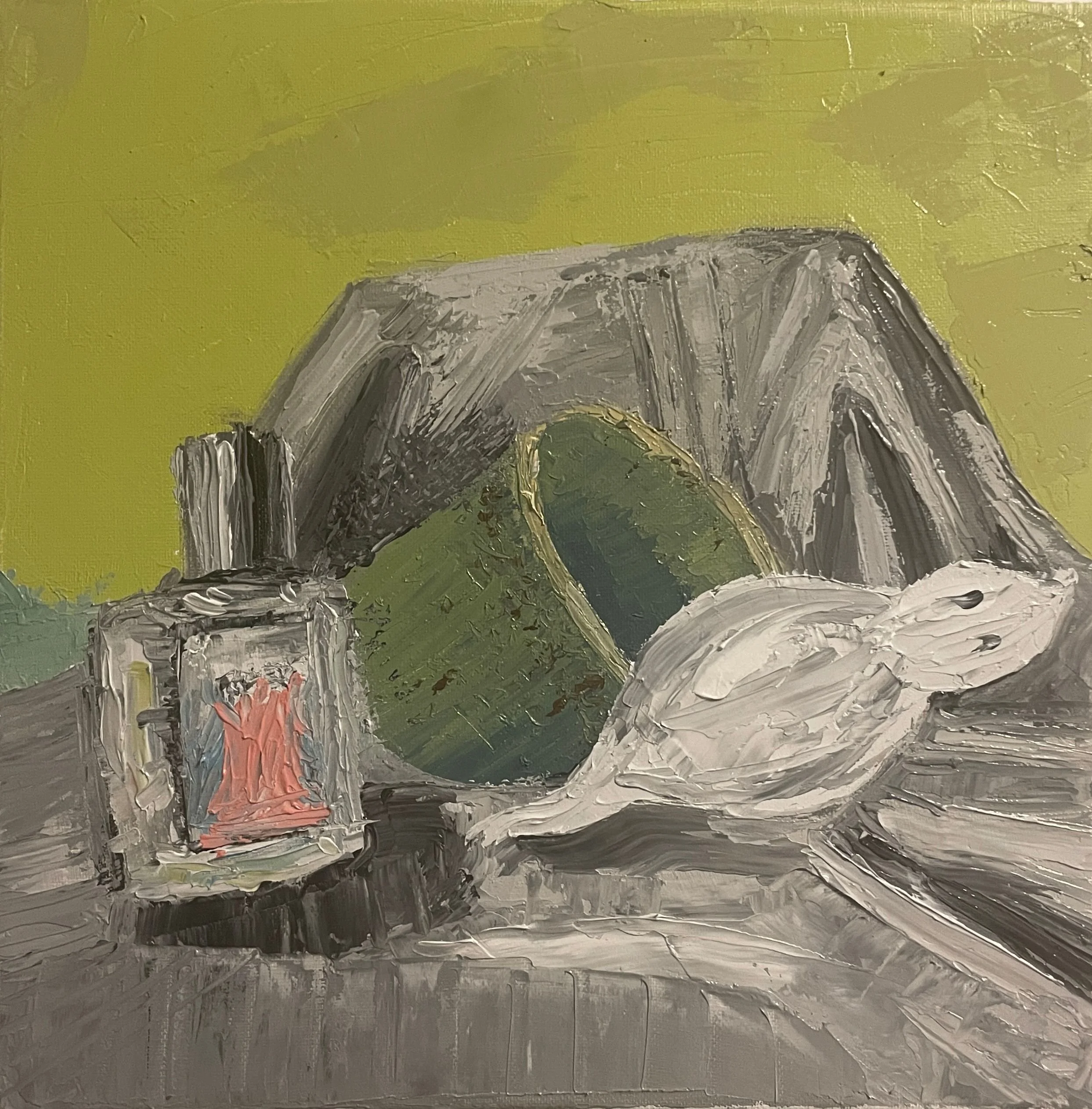 Palette knife still life (study), Oil on canvas, 12 x 12 in, 2021