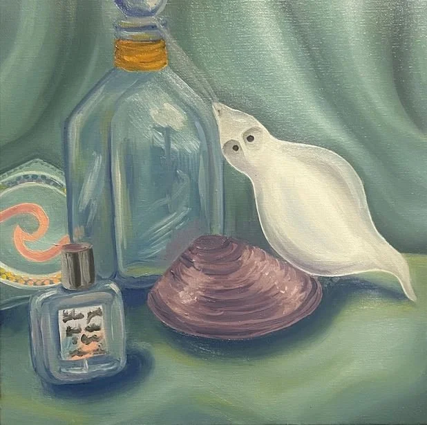 Still Life (study), Oil on canvas, 12 x 12 in, 2021