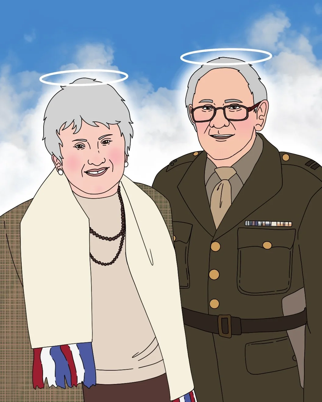 Angels, Digital Illustration, 11 x 14in, 2025