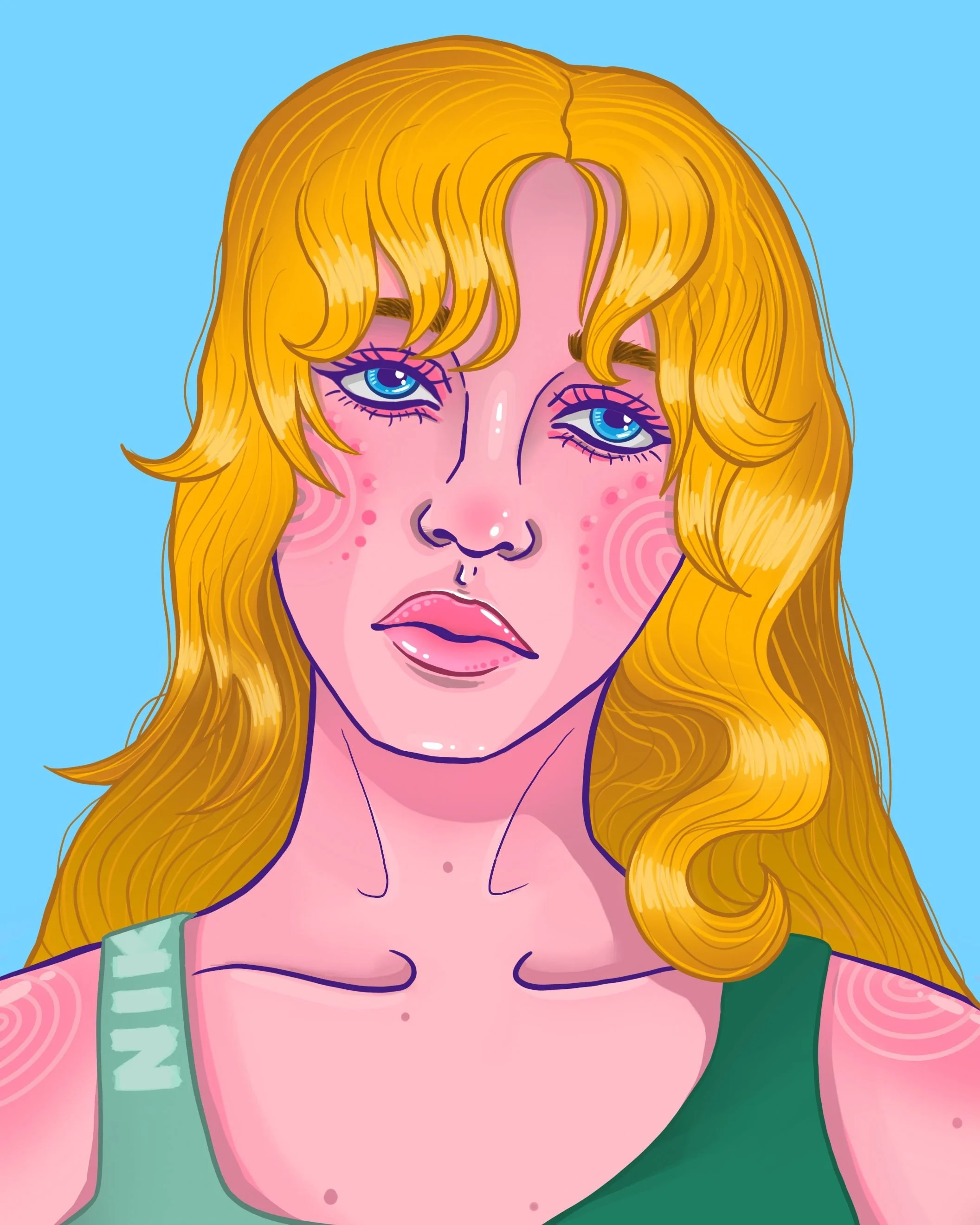 Digital Portrait, 2024, Digital (Procreate)