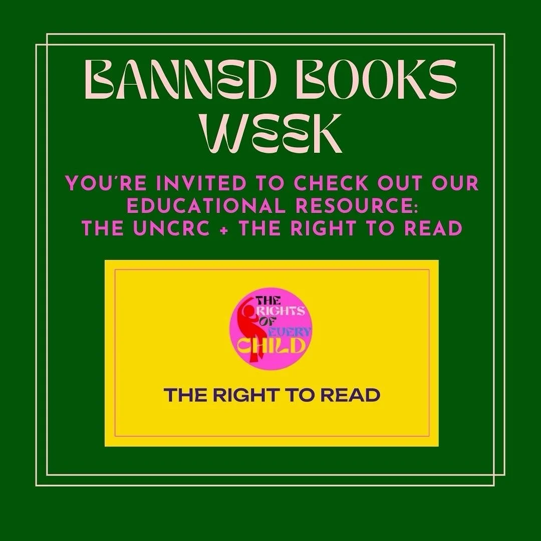 For Banned Books Week: the right to read + children&rsquo;s rights come together in our interactive presentation and resource! Are you an educator, librarian, parent, caregiver, or know some young people? Free for download on the @rightsofeverychild 