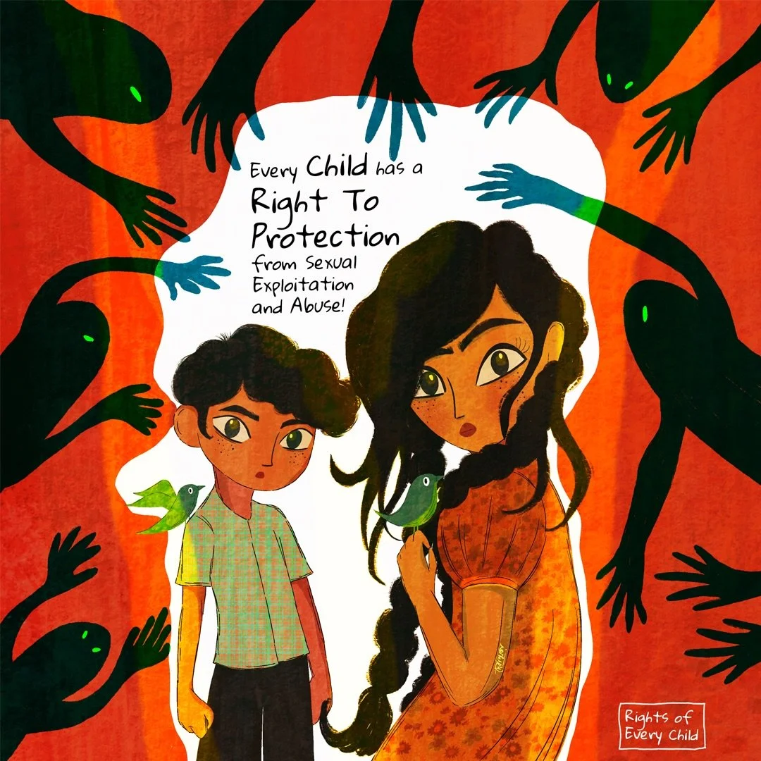 Every child has a right to protection from sexual exploitation and abuse. From the artist Debasmita Dasgupta @debasmitadasgupta: &ldquo;Working with kids has always been at the heart of everything I do. Long before I became a full-time author-illustr