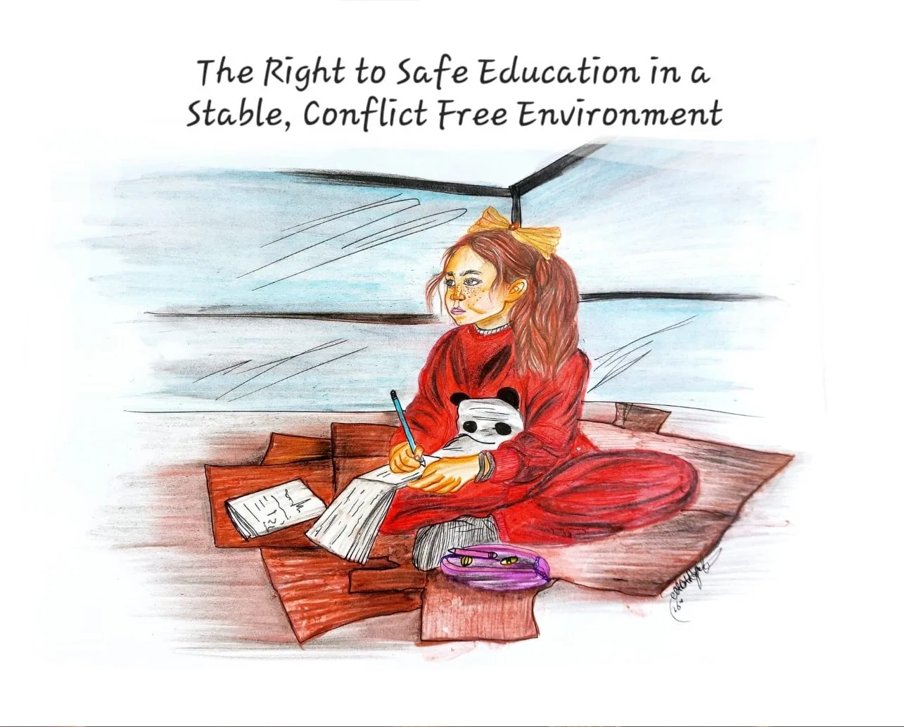 Artist Nada @nada_rajab8431 who creates with children via Art from the Rubble in Gaza  reached out and offered these illustrations inspired by photos of children she knows  and children&rsquo;s rights. Thank you @nada_rajab8431 for creating them and 