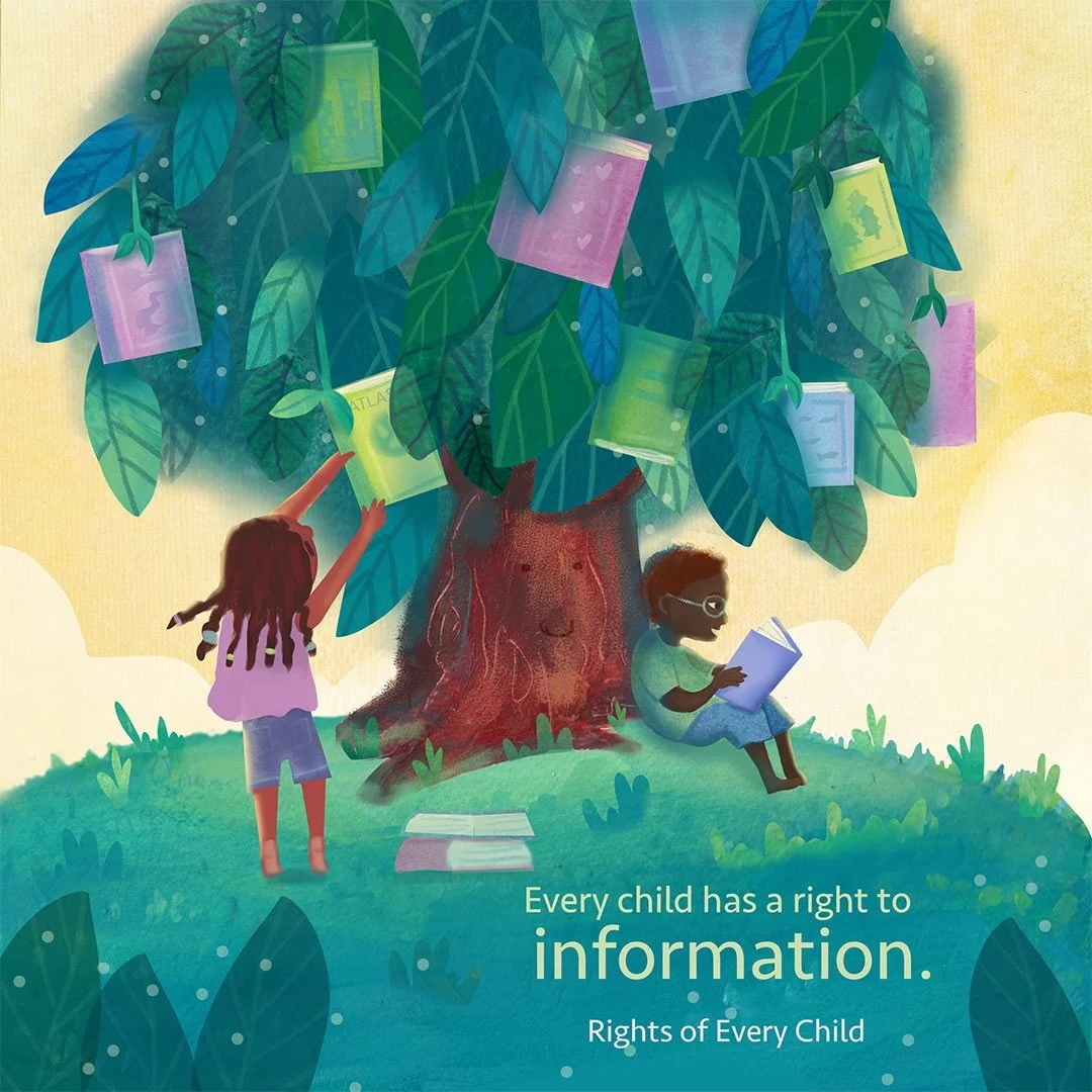 &ldquo;Every child has a right to information.&rdquo; From the artist Stacey Byer @stacebyer: &ldquo;Every child has a right to information. I&rsquo;m from a developing country and understand how pivotal it is to have access to books.
Our children sh