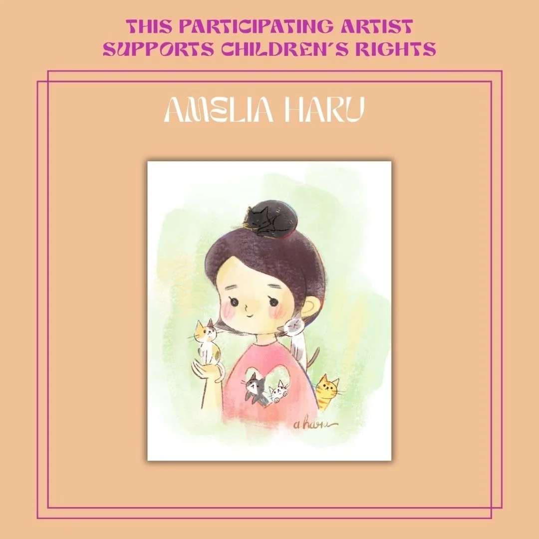 Meet participating artist Amelia Haru @ameliaharu: &ldquo;Amelia Haru is an illustrator based in Southern California. Her work is often an exploration of feelings she wants to invite into her own life. When anxious or feeling lost, she thinks about c