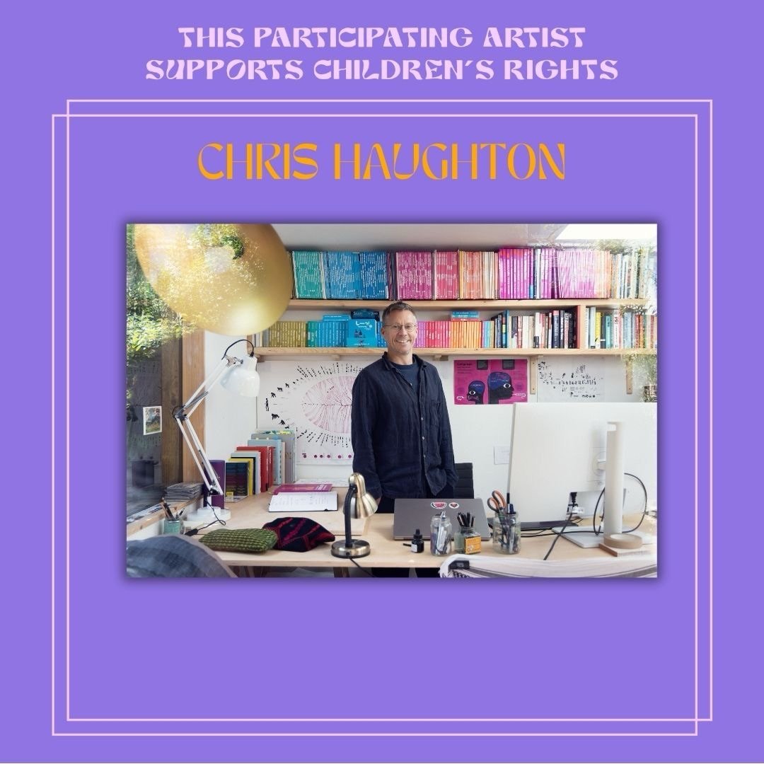 Meet participating artist @chrishaughton: &ldquo;Chris Haughton is an author and illustrator. He is the current &lsquo;Laureate na n&Oacute;g&rsquo; Irish Children&rsquo;s Laureate. He writes books for very young children but has recently published a
