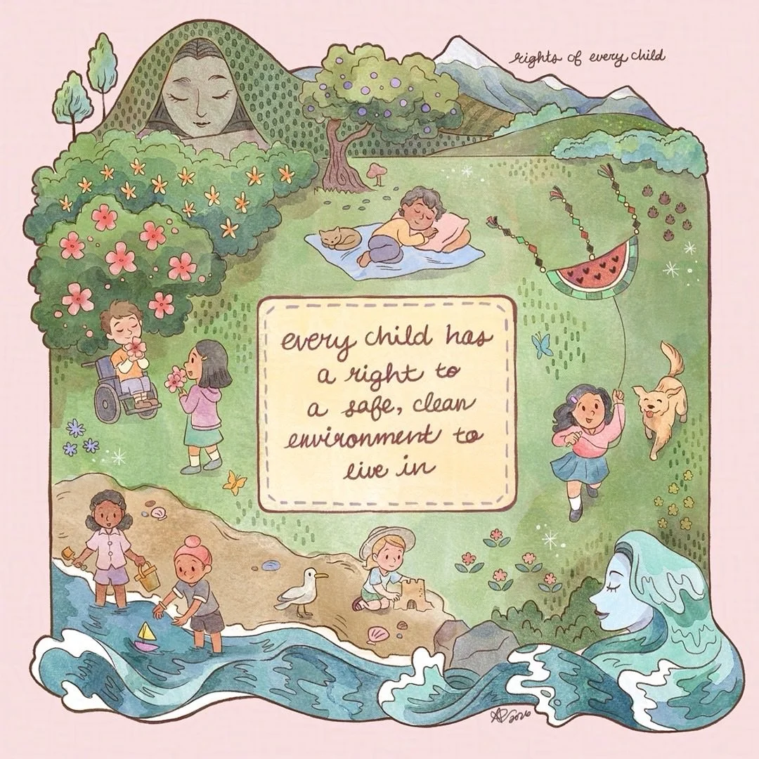 &ldquo;Every child has a right to a safe, clean environment to live in.&rdquo; From the artist @anumation Anu Chouhan: &ldquo;Millions of children around the world live in hazardous environments, due to the effects of war, climate change, discriminat