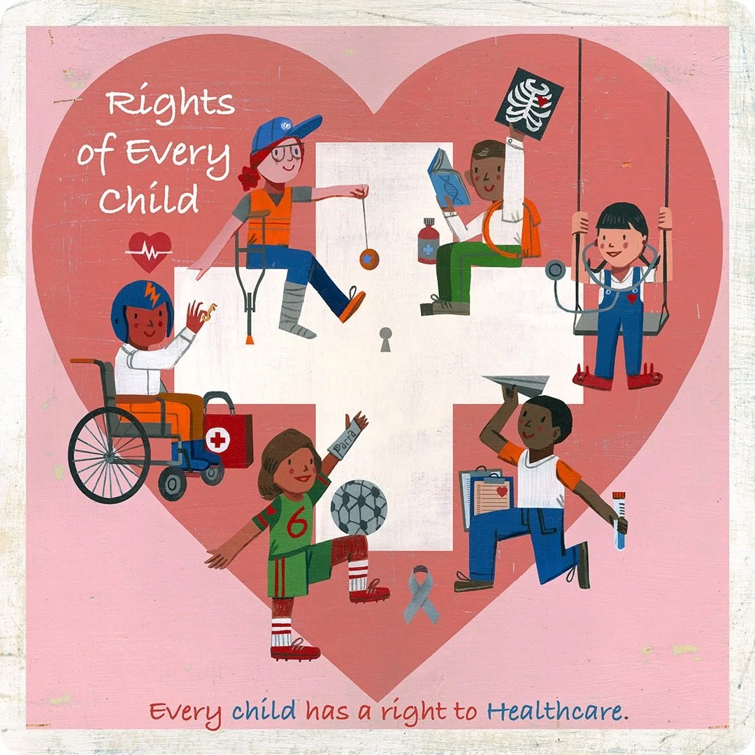 &ldquo;Every child has a right to healthcare.&rdquo; From the artist John Parra @johnparraart: &ldquo;The exquisite realization of health; O I say these are not the parts and poems of the body only, but of the soul, O I say now these are the soul!&rd