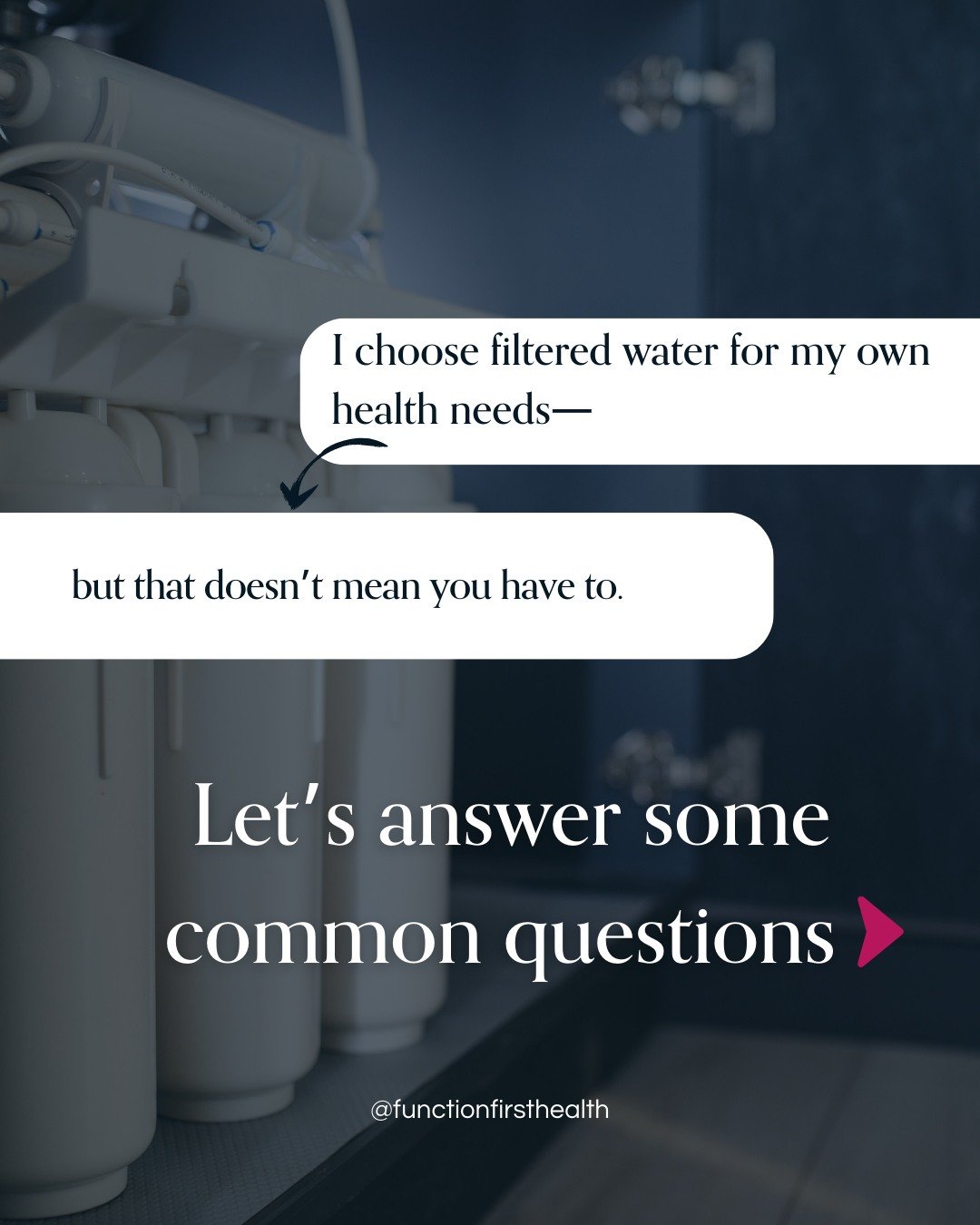 Swipe through the slides ☝️ to see the most common questions I get about water filtration and quality &mdash; and what actually matters for your health.

From a nutrigenomics perspective, some people have variations in detox or methylation pathways (