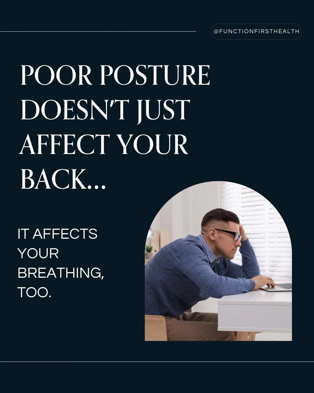 Save this as a reminder to pause and breathe.

Deep, intentional breathing supports oxygen delivery, mental clarity, and steady energy throughout the day.

Posture and breathing patterns are small signals that can tell us a lot about what&rsquo;s hap